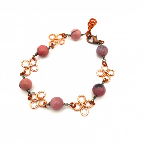 Kristal Wick's Color Inspiration - The Next Chapter - , Wire Jewelry Design, Design,  Pink Crazy Laced beads